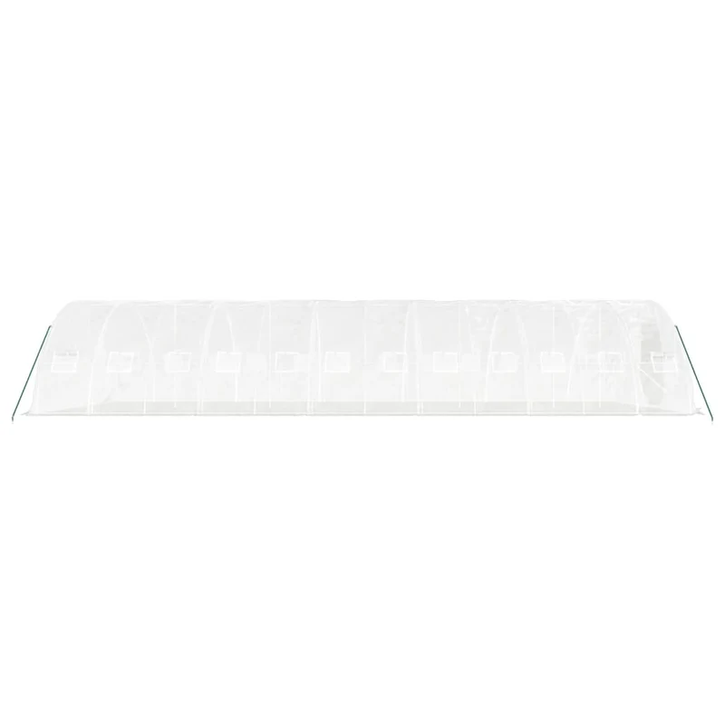 Serre tente abri plante fleur légumes avec cadre en acier 60 m² 12 x 5 x 2,3 m blanc 02_0044613
