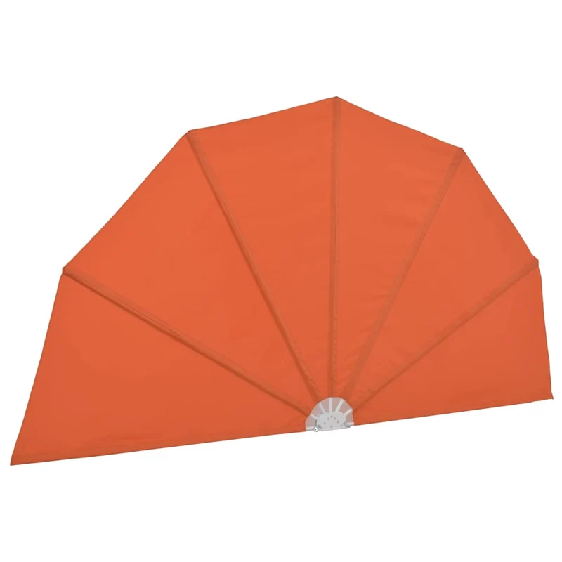 Auvent paravent store brise-vue latéral rétractable de patio jardin terrasse balcon protection visuelle écran 160 cm orange 02_0007076