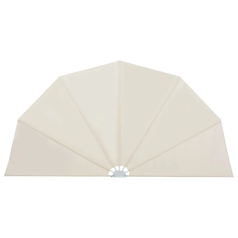 Auvent paravent store brise-vue latéral rétractable de patio jardin terrasse balcon protection visuelle écran crème 200 cm 02_0007065