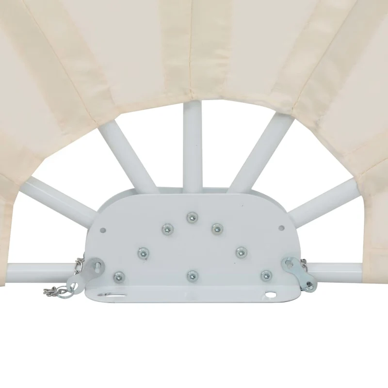 Auvent paravent store brise-vue latéral rétractable de patio jardin terrasse balcon protection visuelle écran crème 200 cm 02_0007065