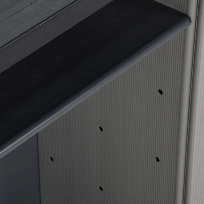Armoire à déchets de jardin 68 x 40 x 85 cm PP gris et noir 02_0006035