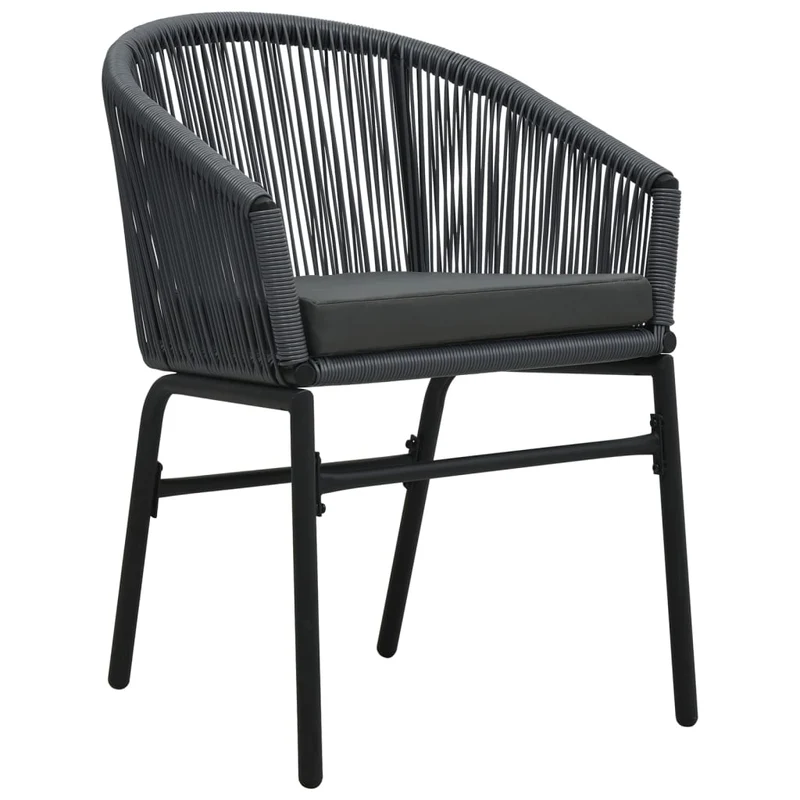 Ensemble de salle à manger de jardin meuble extérieur 7 pièces gris 02_0013960