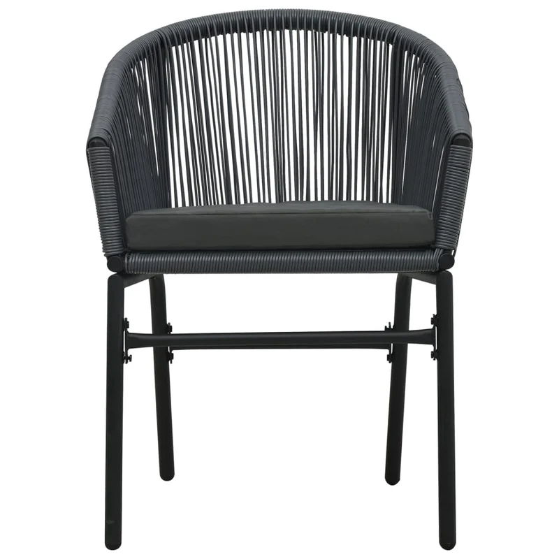 Ensemble de salle à manger de jardin meuble extérieur 7 pièces gris 02_0013960