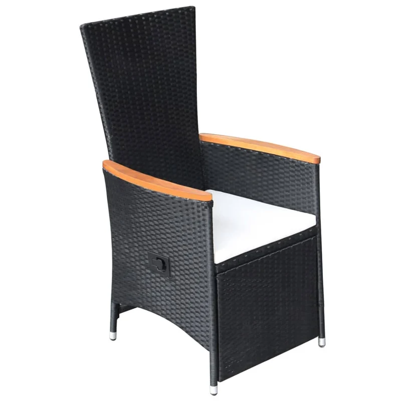 Ensemble de salle à manger de jardin meuble extérieur avec coussins 9 pièces noir 02_0014178