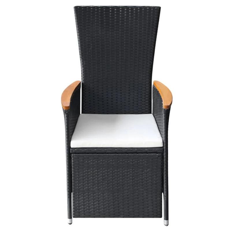 Ensemble de salle à manger de jardin meuble extérieur avec coussins 9 pièces noir 02_0014178