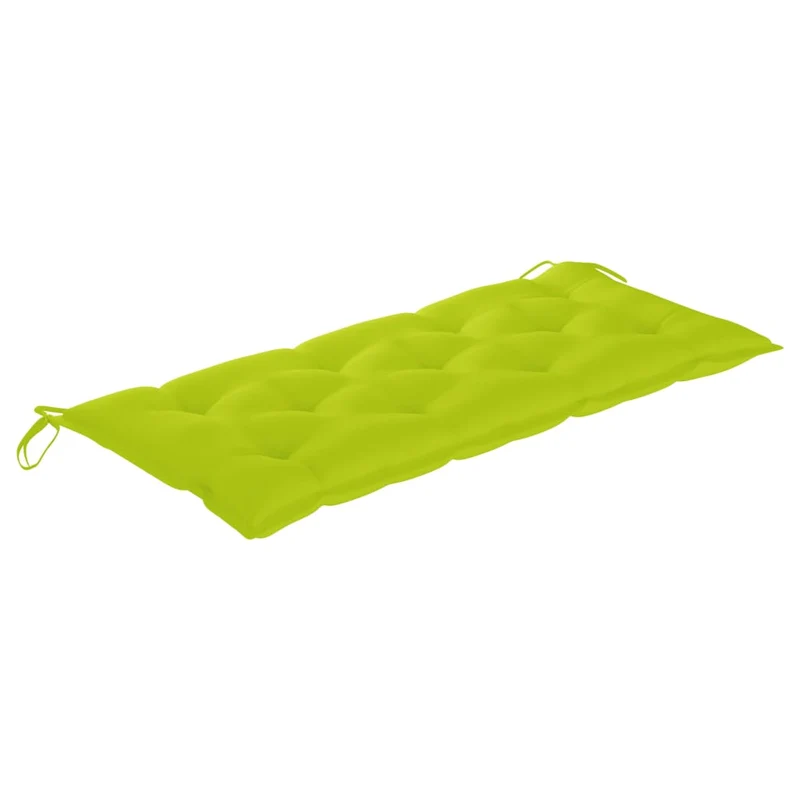 Banc de jardin meuble de patio d'extérieur terrasse avec coussin 120 cm bois d'acacia massif 02_0011394