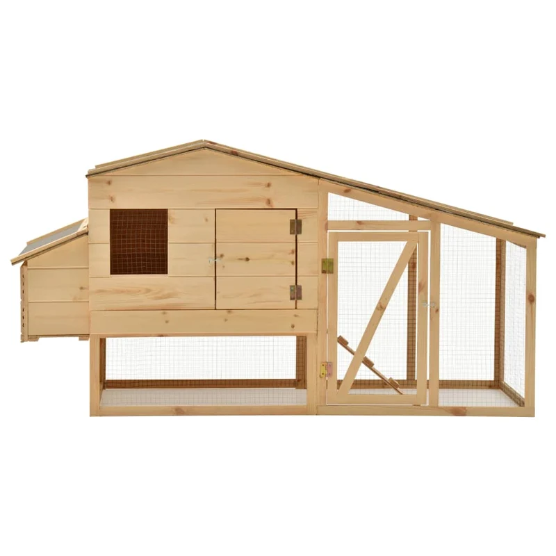 Poulailler 178 x 67 x 92 cm bois de pin massif 02_0001679
