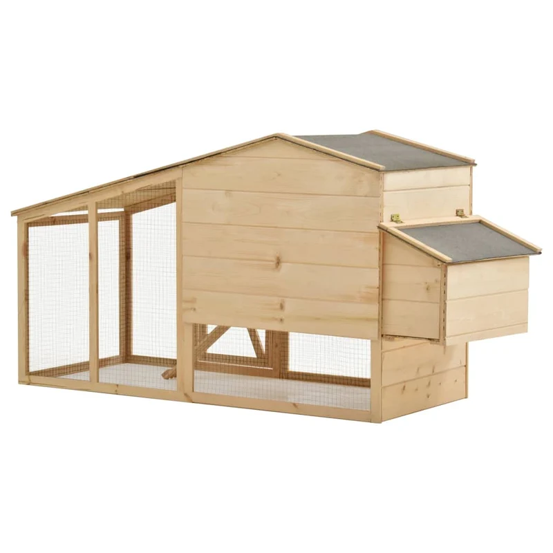 Poulailler 178 x 67 x 92 cm bois de pin massif 02_0001679