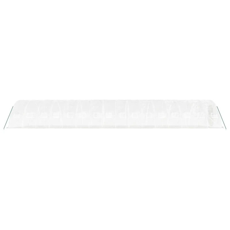 Serre tente abri plante fleur légumes avec cadre en acier 80 m² 16 x 5 x 2,3 m blanc 02_0044633