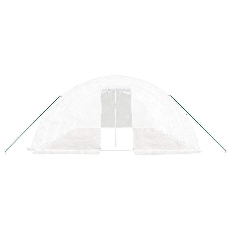 Serre tente abri plante fleur légumes avec cadre en acier 40 m² 8 x 5 x 2,3 m blanc 02_0044589