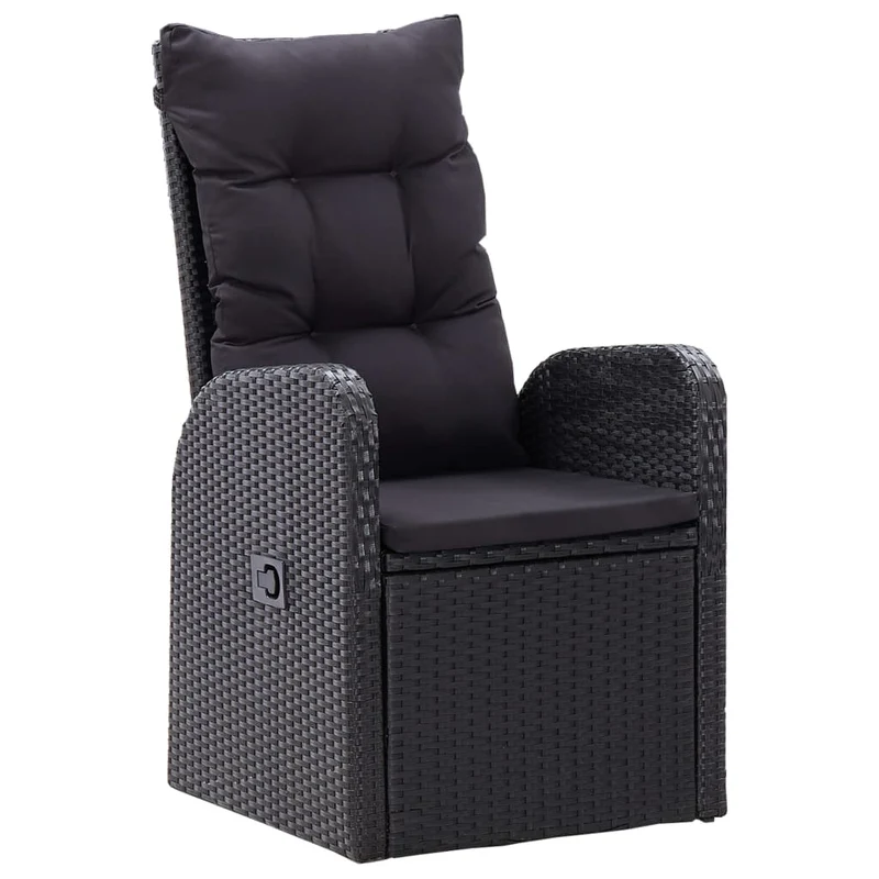 Ensemble de salle à manger de jardin meuble extérieur avec coussins 9 pièces noir 02_0014175