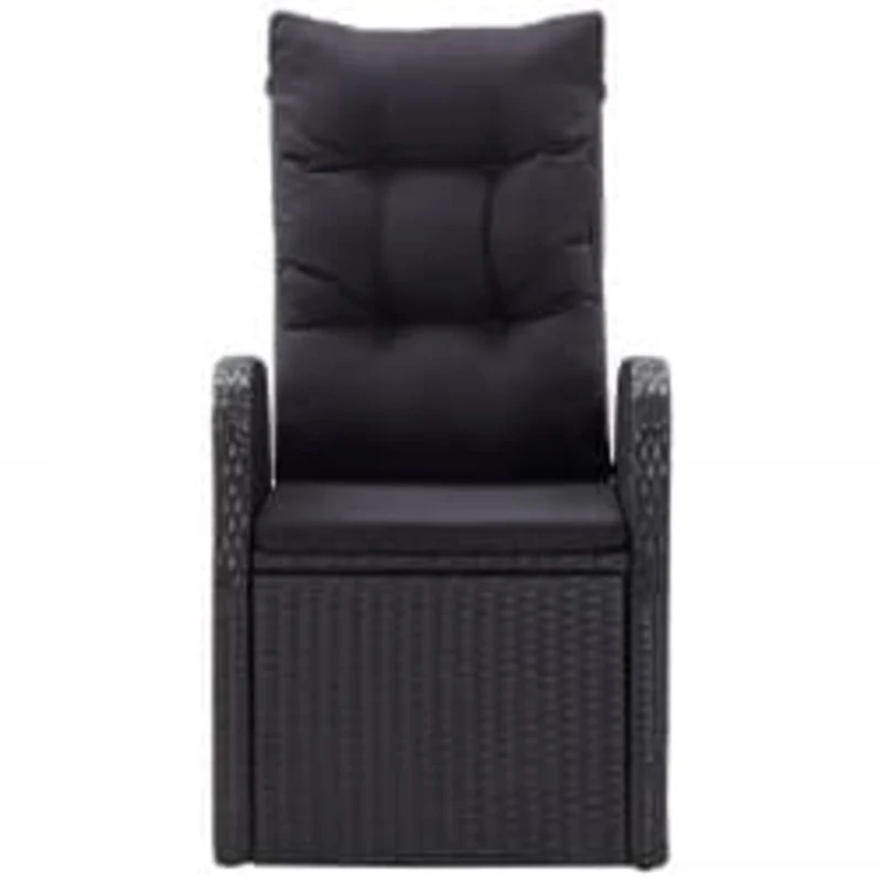 Ensemble de salle à manger de jardin meuble extérieur avec coussins 9 pièces noir 02_0014175