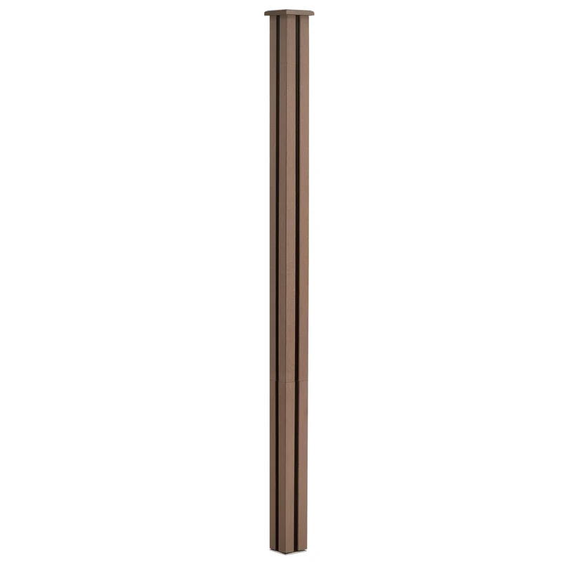 Clôture brise vue brise vent bois composite (wpc) brun 183 x 705 cm 03_0001447