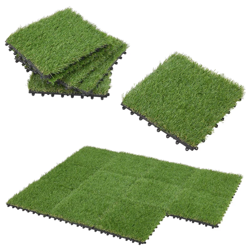 Set de 11 dalles emboîtables de gazon artificiel ca. 1m² 30 x 30 x 2,2 cm 03_0006876