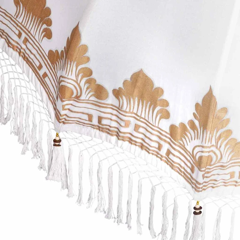 Parasol balinais de jardin extérieur 185 x 185 x 260 cm grande couverture apaisante en coton crème 02_0055942