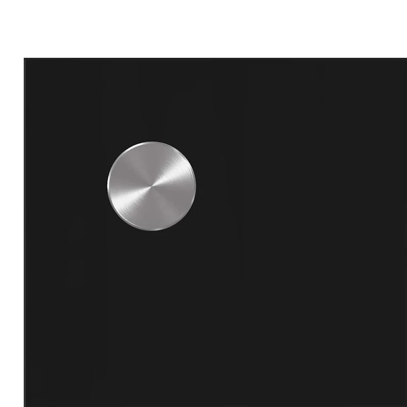 Lot de 2 dosserets de cuisine 110 x 40 cm design moderne résistant à la chaleur épuré en verre trempé noir 02_0056265