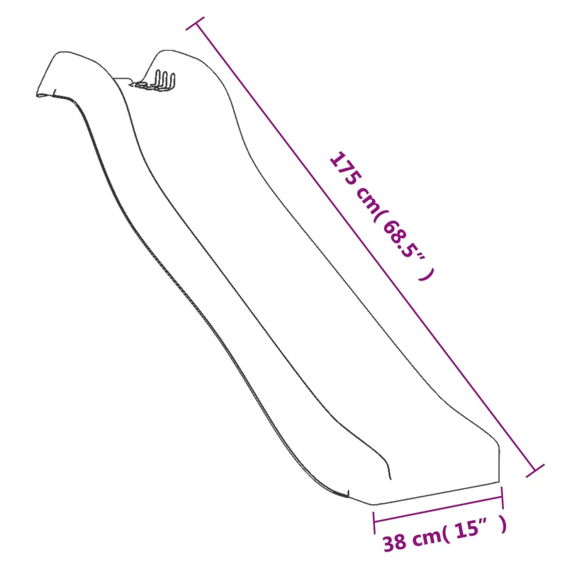 Aire de jeux d'extérieur toboggan portiques robuste jeux jardin 145 x 131,5 x 218,5 cm bois massif de sapin 02_0004625