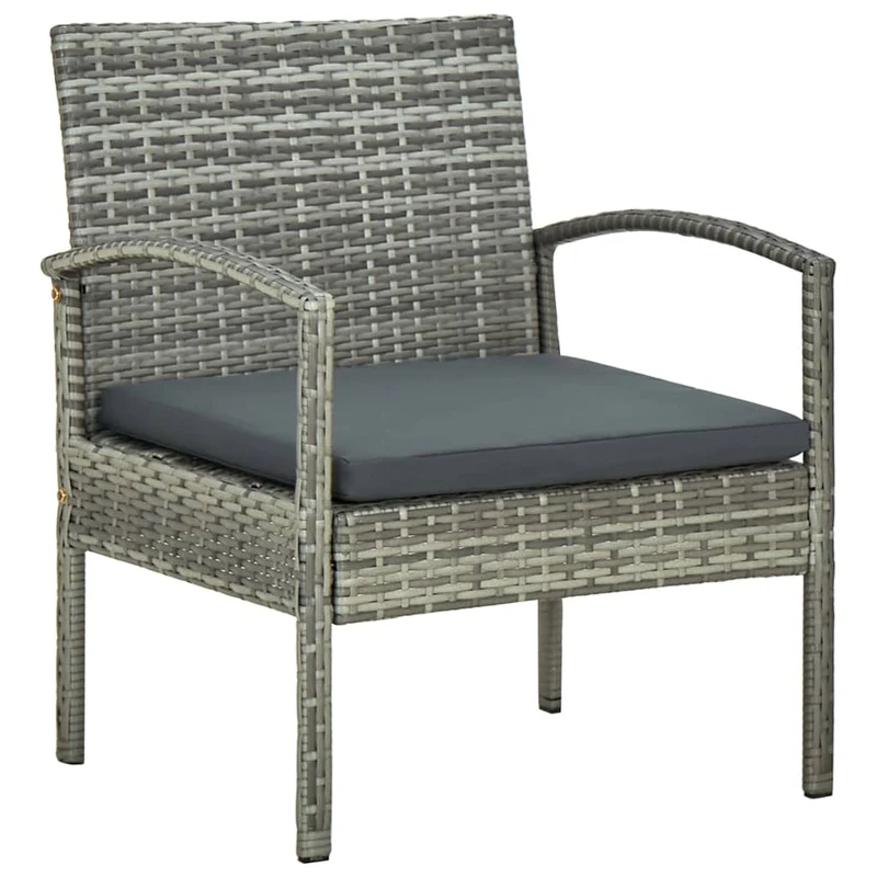 Salon de jardin meuble d'extérieur ensemble de mobilier 5 pièces avec coussins résine tressée gris 02_0016442
