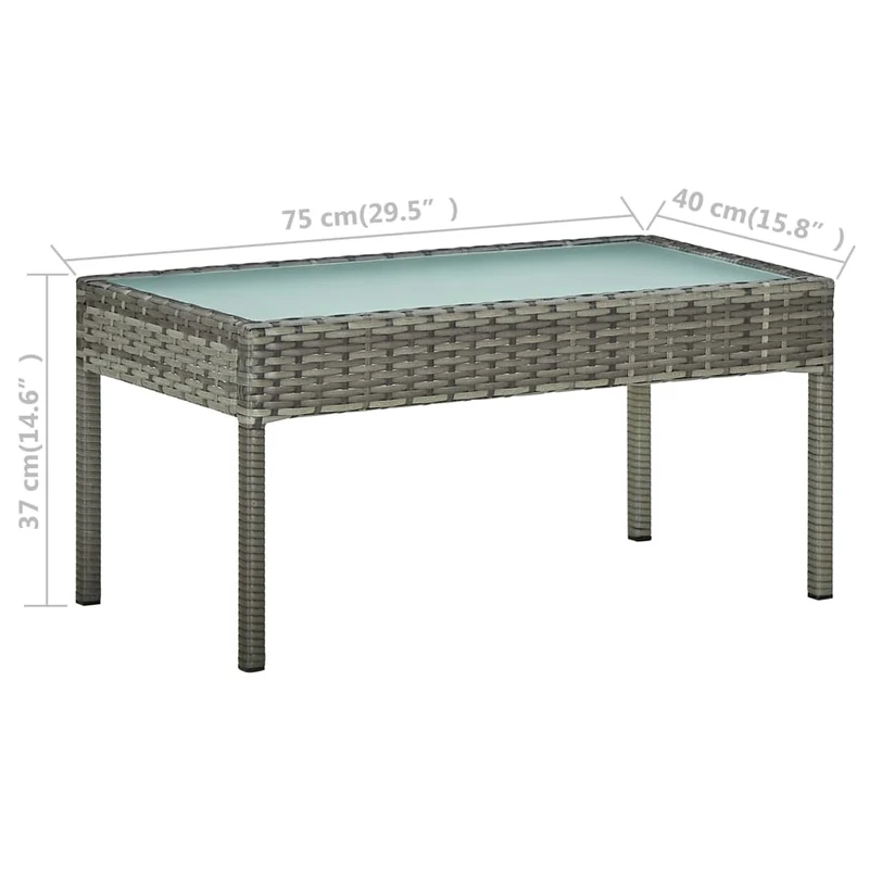 Salon de jardin meuble d'extérieur ensemble de mobilier 5 pièces avec coussins résine tressée gris 02_0016442