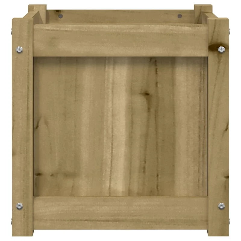 Jardinière bac lit surélevé plantes fleurs jardin terrasses lot de 2 bois de pin imprégné marron 02_0039026