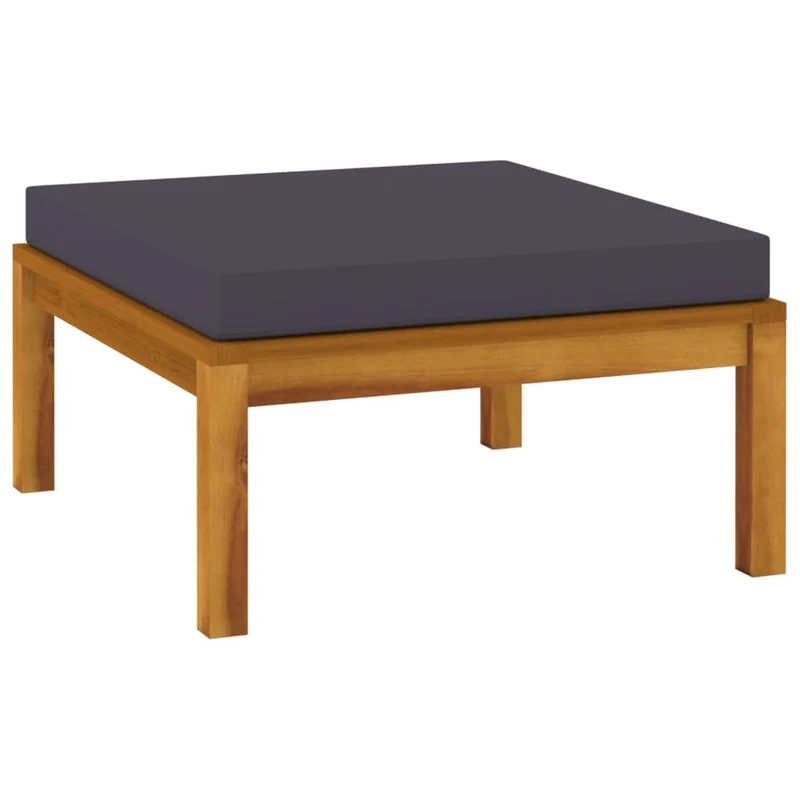 Salon de jardin meuble d'extérieur ensemble de mobilier 11 pièces avec coussin bois d'acacia solide 02_0015282