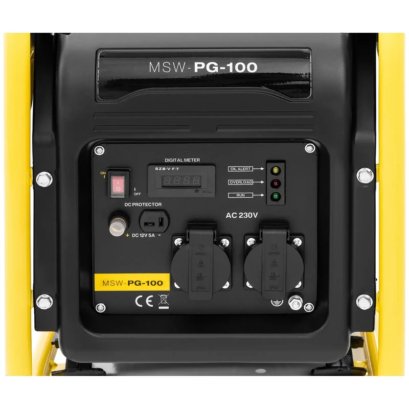 Groupe électrogène inverter 3500 watts 230 volts ca démarrage manuel aluminium plastique acier noir 14_0009128