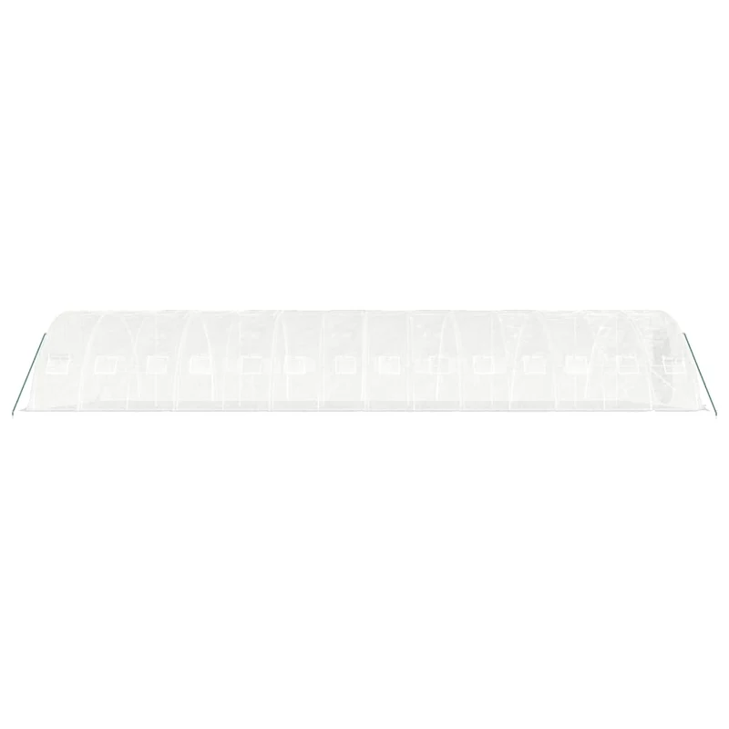 Serre tente abri plante fleur légumes avec cadre en acier 70 m² 14 x 5 x 2,3 m blanc 02_0044621