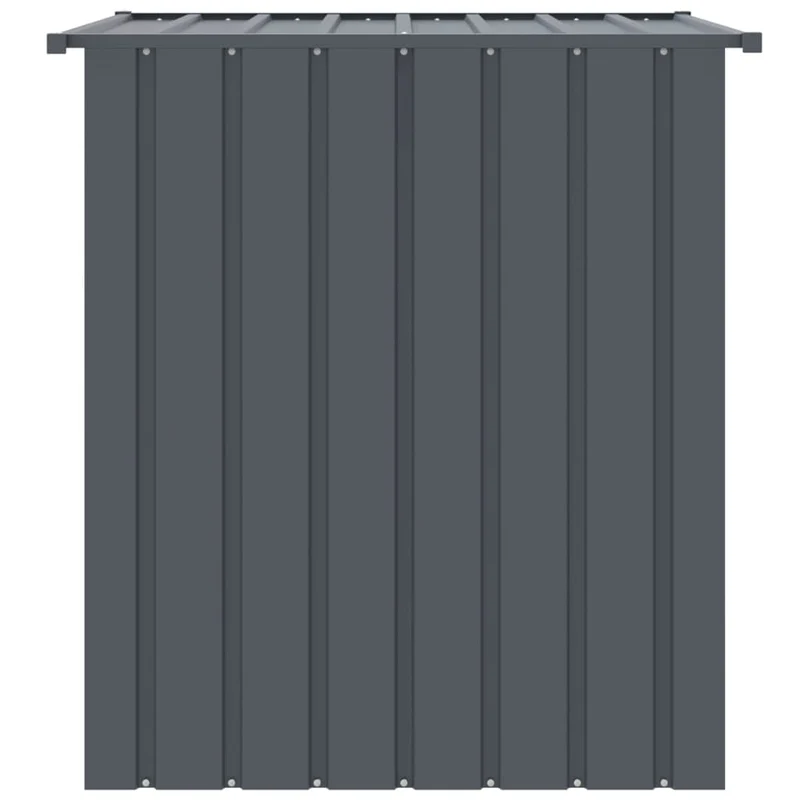 Niche pour chien avec toit 110 x 103 x 109 cm acier galvanisé noir 02_0043513