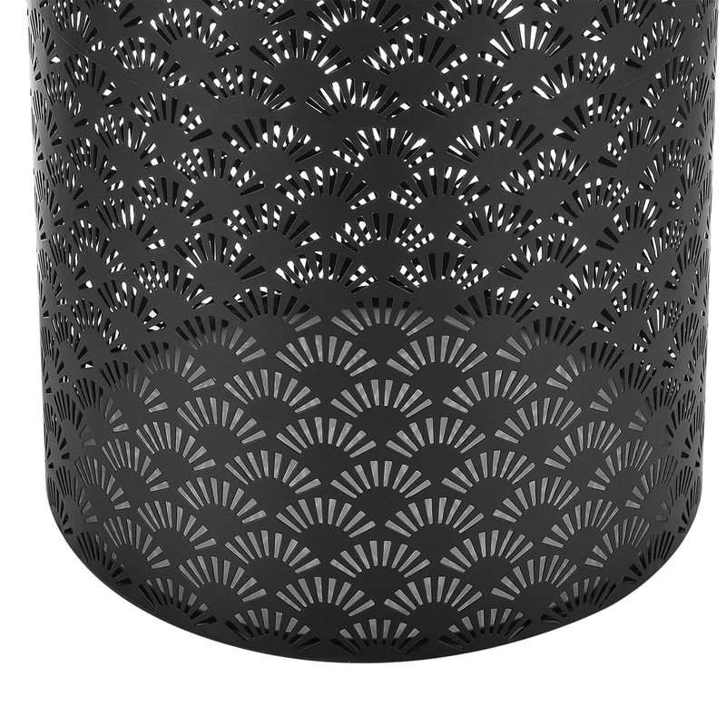 Ensemble de 2 supports de plantes lot pots de fleur set cache-pot ensemble bacs à fleurs vases métal tailles différentes noir 03_0005159