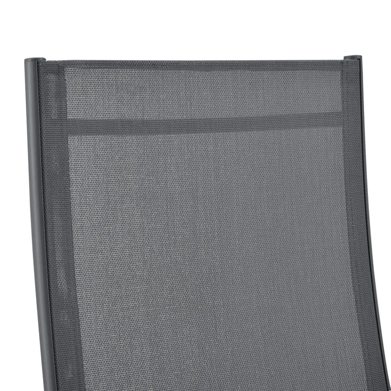 Lot de 2 chaises de jardin avec accoudoirs gris foncé 03_0009602