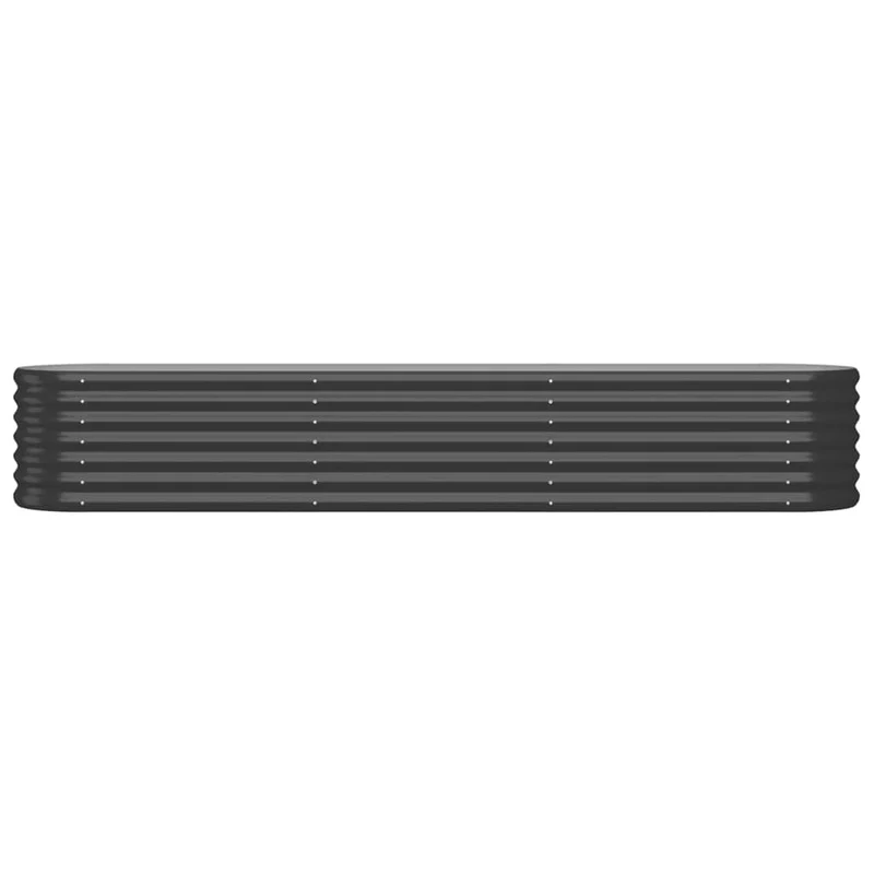 Jardinière bac lit surélevé plantes fleurs terrasse jardin de jardin acier enduit de poudre anthracite 02_0039473
