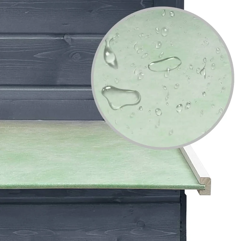 Poulailler 170 x 81 x 110 cm bois de pin massif et sapin gris 02_0001702