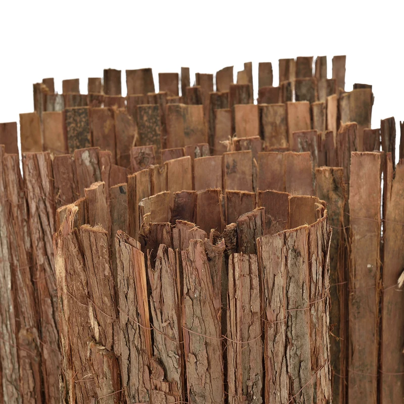 Canisse brise-vue décoration en écorce 300 x 100 cm naturel 03_0009173