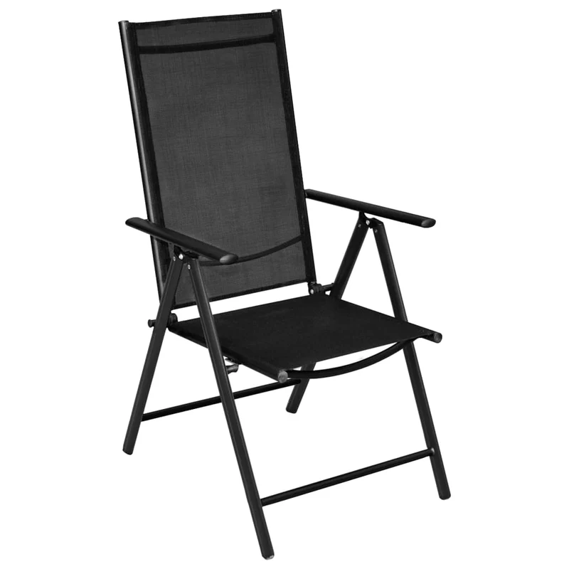 Ensemble de salle à manger de jardin meuble extérieur 7 pièces aluminium noir 02_0013918