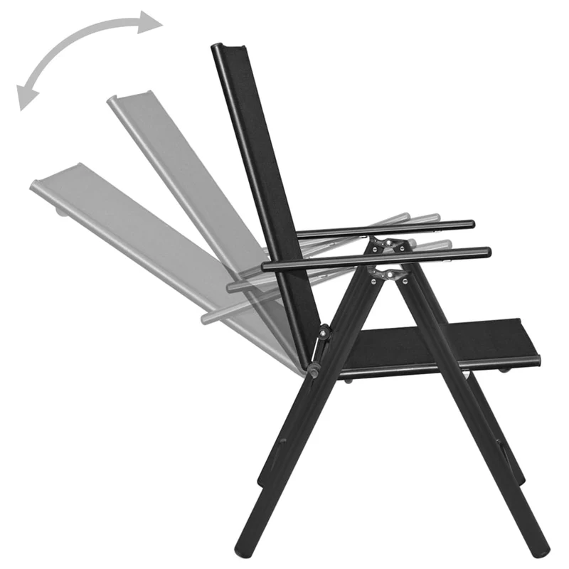 Ensemble de salle à manger de jardin meuble extérieur 7 pièces aluminium noir 02_0013918