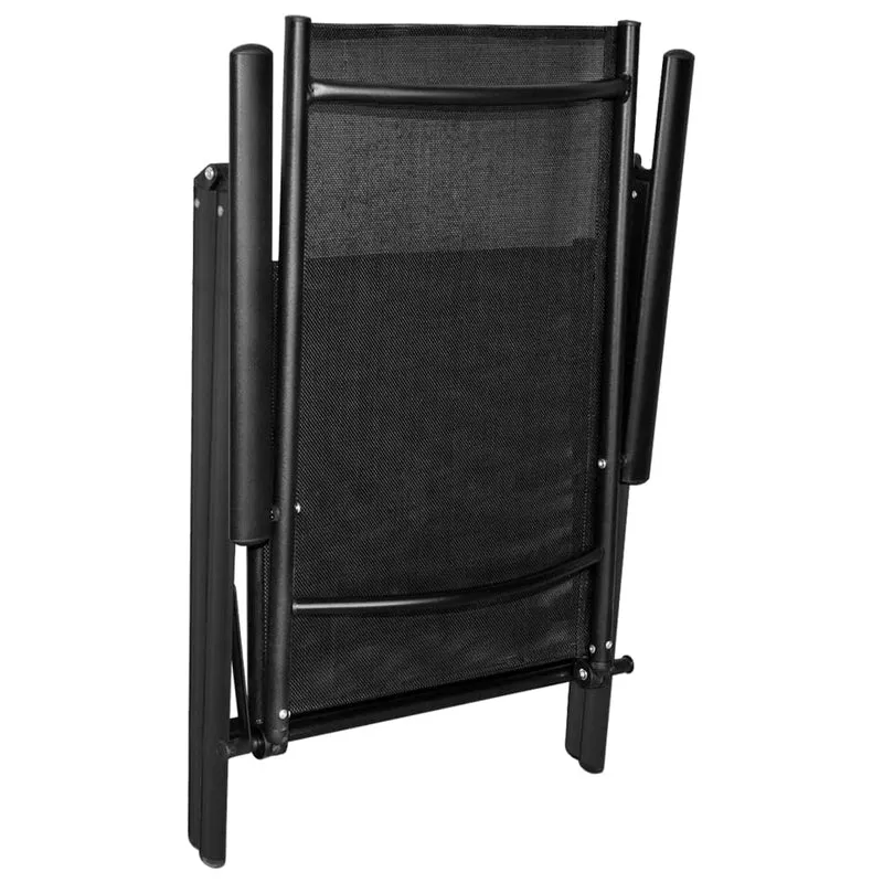 Ensemble de salle à manger de jardin meuble extérieur 7 pièces aluminium noir 02_0013918