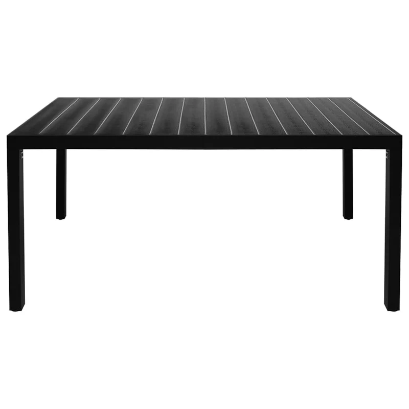 Ensemble de salle à manger de jardin meuble extérieur 7 pièces aluminium noir 02_0013918