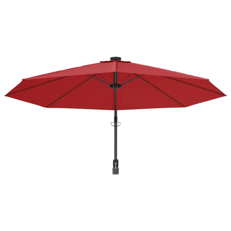 Parasol mural avec led 290 cm rouge 02_0008680