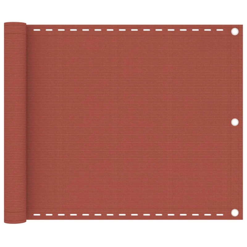 Écran de balcon brise pare vue protection confidentialité 75 x 400 cm PEHD terre cuite 02_0010410