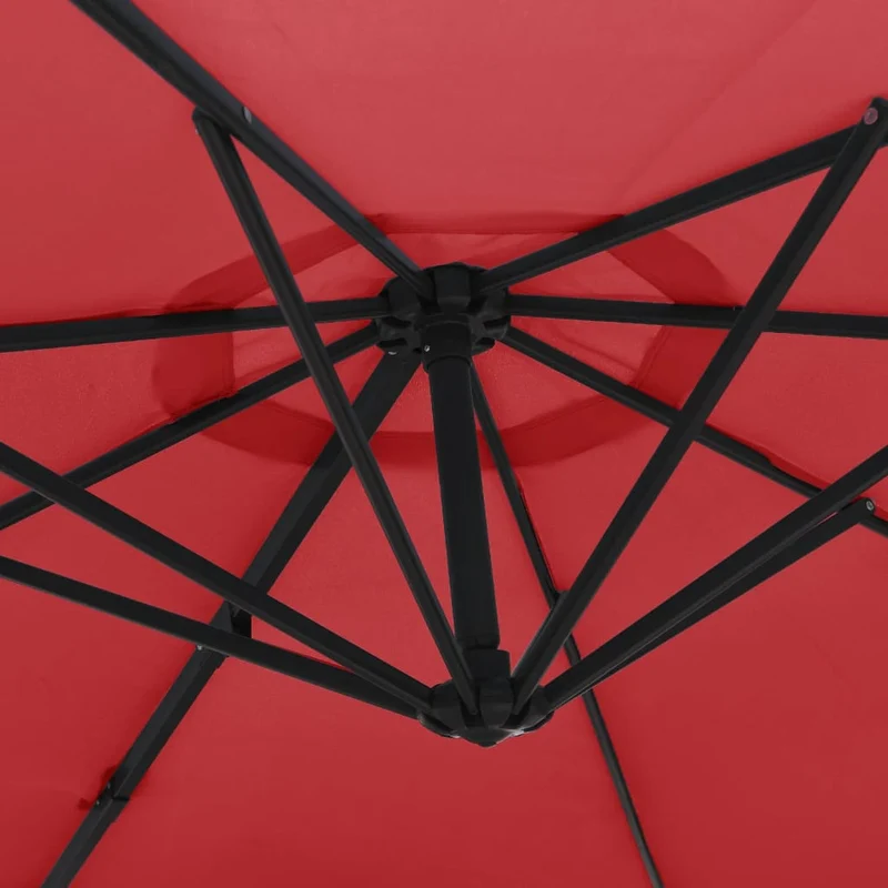 Parasol d'extérieur mural 290 cm rouge vif 02_0008701
