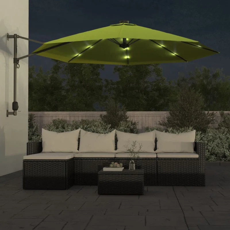 Parasol mural avec les pomme verte 290 cm 02_0008681