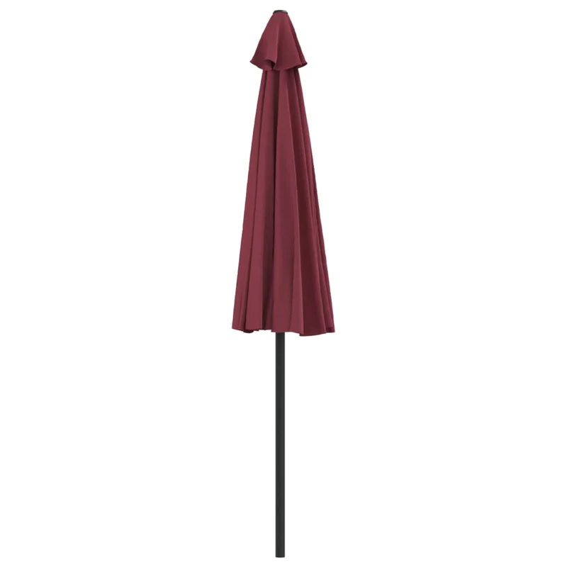 Parasol de balcon mât en aluminium 270 x 135 x 245 cm demi bordeaux 02_0008314