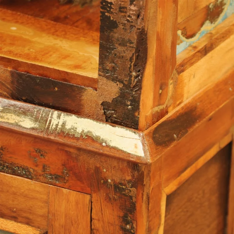 Étagère armoire meuble design bibliothèque en bois recyclé style vintage 2702009/2