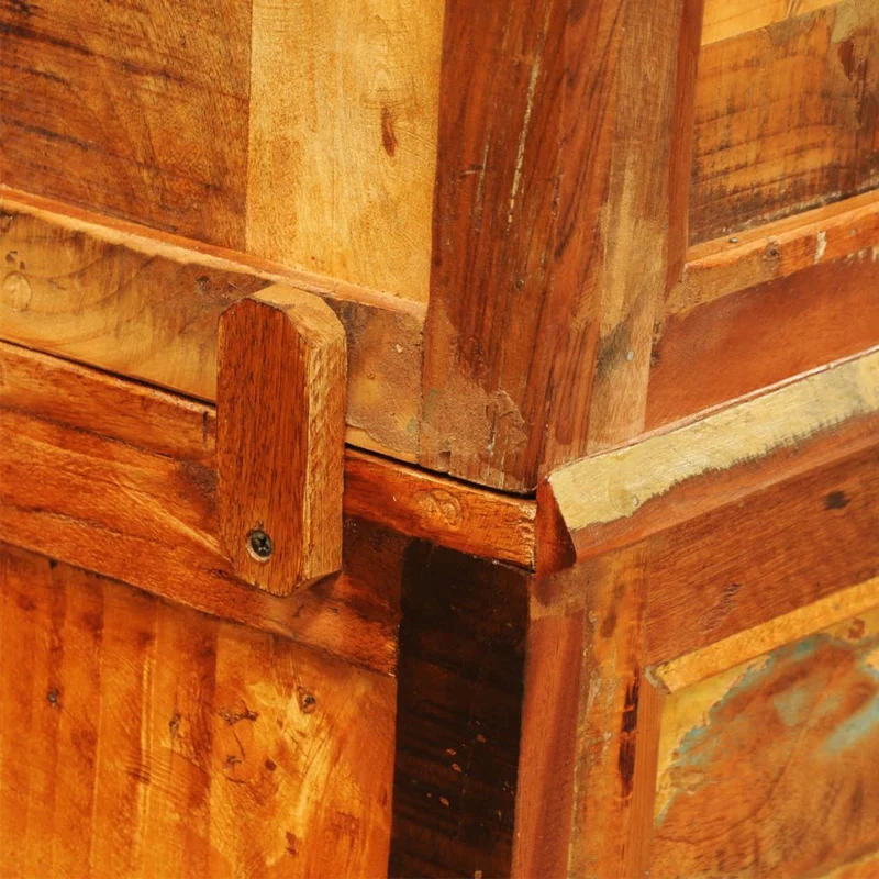 Étagère armoire meuble design bibliothèque en bois recyclé style vintage 2702009/2
