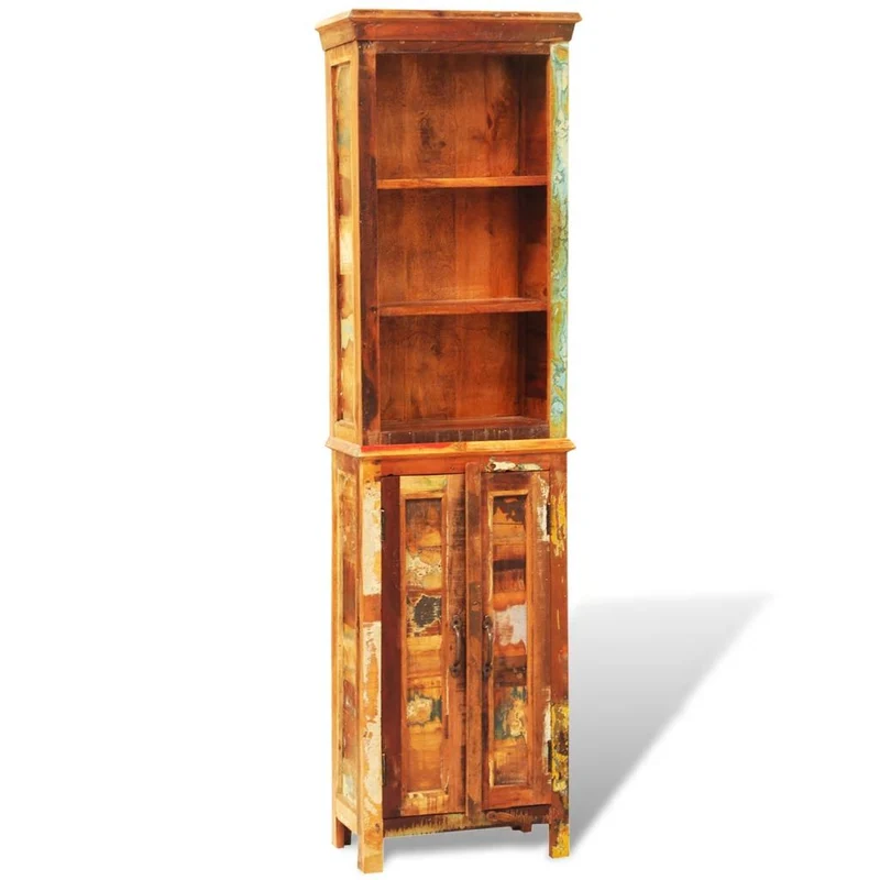 Étagère armoire meuble design bibliothèque en bois recyclé style vintage 2702009/2