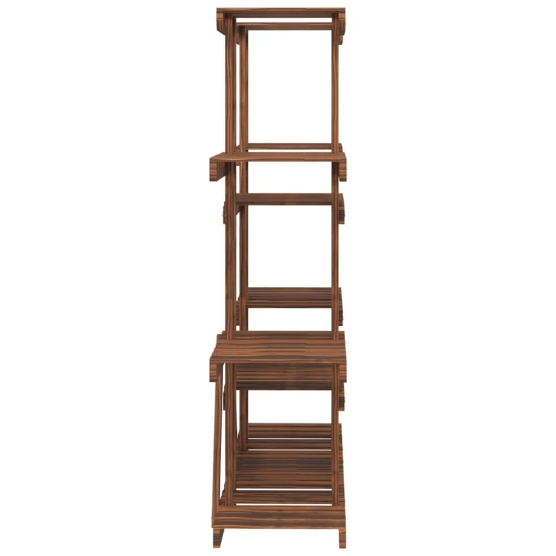 Support à fleurs meuble plante 110 x 25 x 110,5 cm bois massif de sapin marron 02_0045194