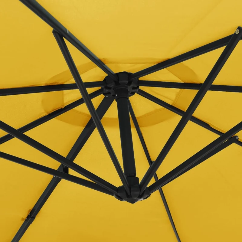 Parasol d'extérieur mural 290 cm jaune 02_0008699