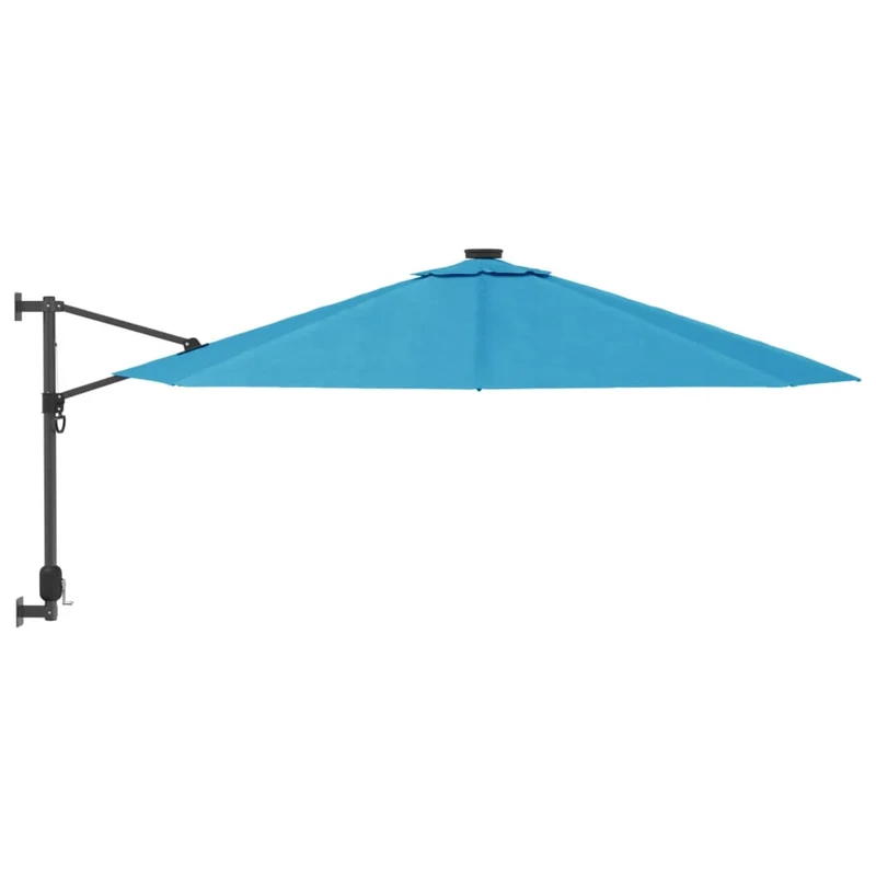 Parasol mural avec led 290 cm bleu 02_0008678