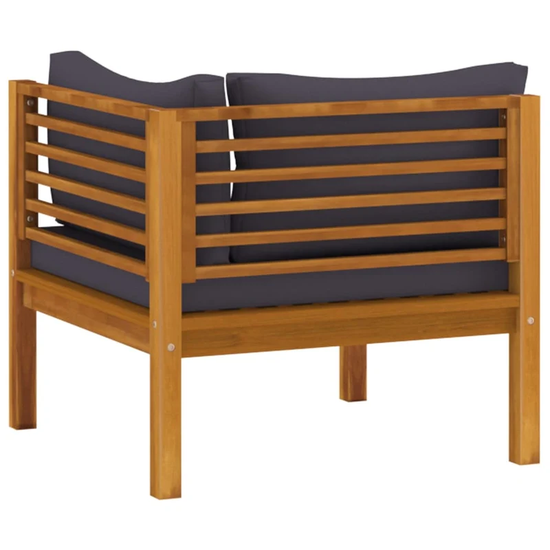 Salon de jardin meuble d'extérieur ensemble de mobilier 12 pièces avec coussin bois d'acacia solide 02_0015529