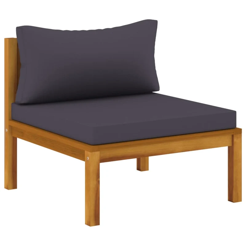 Salon de jardin meuble d'extérieur ensemble de mobilier 12 pièces avec coussin bois d'acacia solide 02_0015529